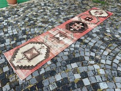 Wool rug, Bohemian rugs, Runner rug, Handmade rug, Turkish rug | 2,4 x 11,3 ft