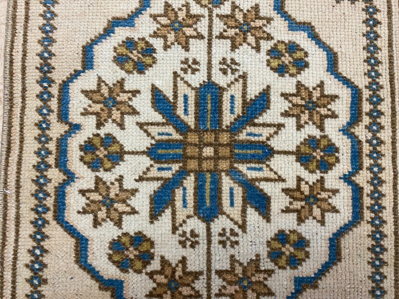 1.3x2.9 ft Turkish mini rug Vintage rug Small Brown rug Ethnic rug Wool rug gallery