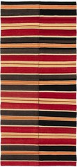 Vintage 4’10” x 9’5″ Traditional Wool Hand Woven Oriental Area Rug