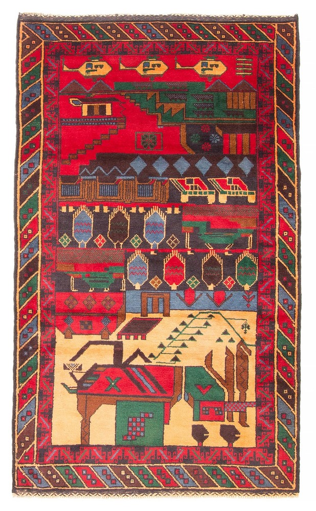 3'9" x 6'6" Vintage Hand Knotted Area Rug Traditional Oriental Wool Carpet