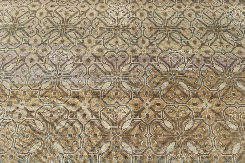Muted Beige & Taupe Traditional Carpet 8x10 ft gallery