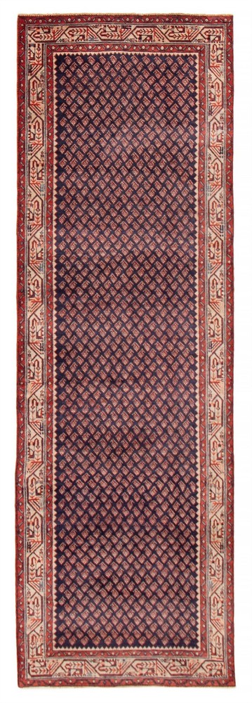 3'2" x 9'10" Vintage Hand-knotted Runner Rug Traditional Oriental Wool Carpet