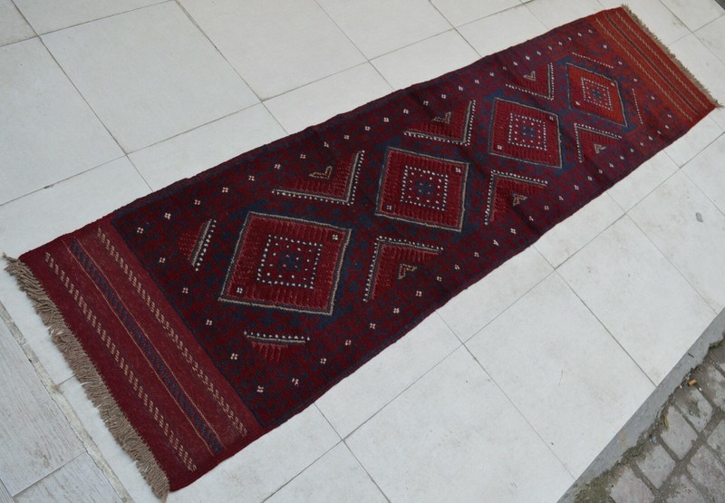1'11 x 8 ft Handmade afghan tribal mushvani wool runner rug, persian runner rug gallery