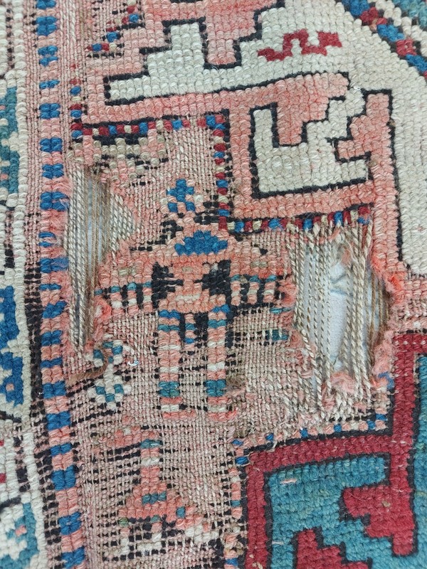 200+ Years Old Very Rare Antique Rug 9 Planets Armenian Kazak Runner Rug gallery