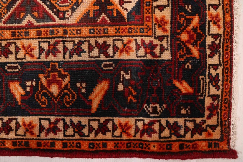 Vintage Geometric Area Rug 5'3" x 9'10" Traditional Hand-Knotted Wool Carpet gallery
