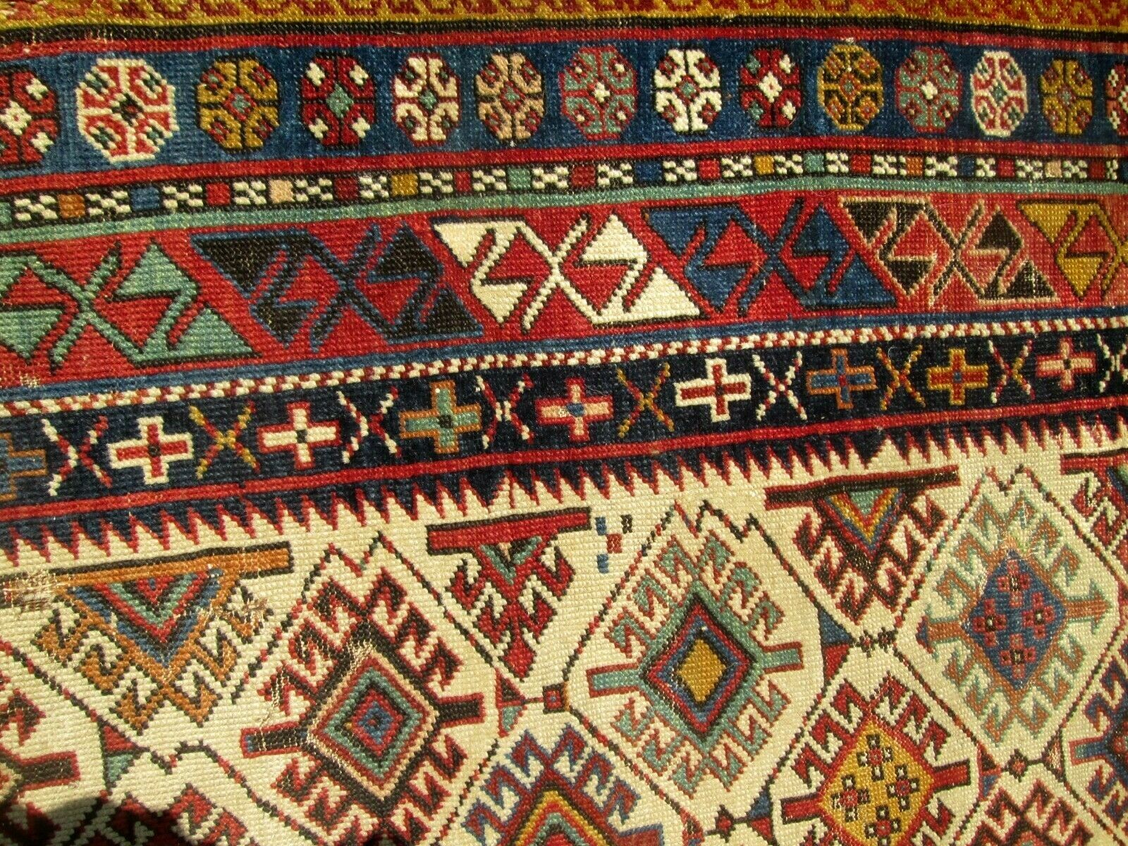 ANTIQUE CAUCASIAN SHIRVAN PRAYER RUG CIRCA 1870's. VERY FINELY WOVEN COLLECTIBLE gallery