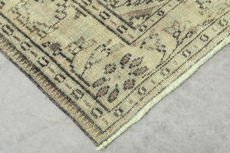 turkey vintage decor rug, handmade turkish rug, oriental oushak rug,6x9 ft 1438 gallery