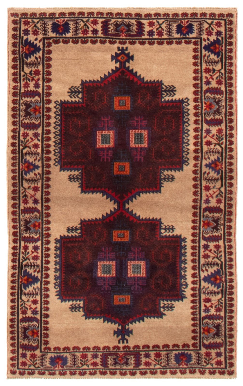 Traditional Vintage Hand-Knotted Area Rug 3'6" x 5'5" Oriental Wool Carpet gallery