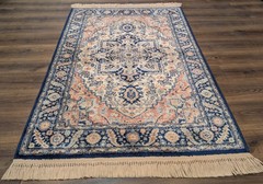 4×6 Karastan Blue Heriz Rug #748