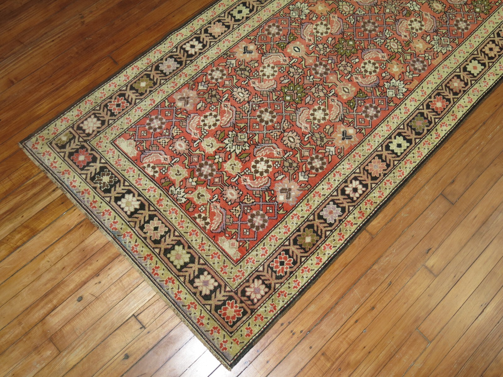 Antique Caucasian Karabagh Rug Runner Gallery Size 3'6''x13'2'' gallery