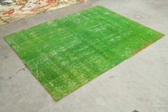 3×4 Turkish Small Rug Runner Hand-Knotted Antique Carpet Vintage Mini Rug,1011