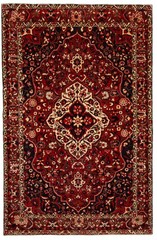 Vintage 6’8″ x 10’5″ Traditional Hand Knotted Vegetable Dye Wool Area Rug