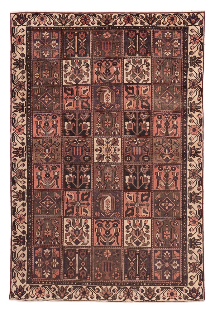Vintage Traditional Hand-Knotted Area Rug 6'5" x 9'8" Oriental Wool Carpet