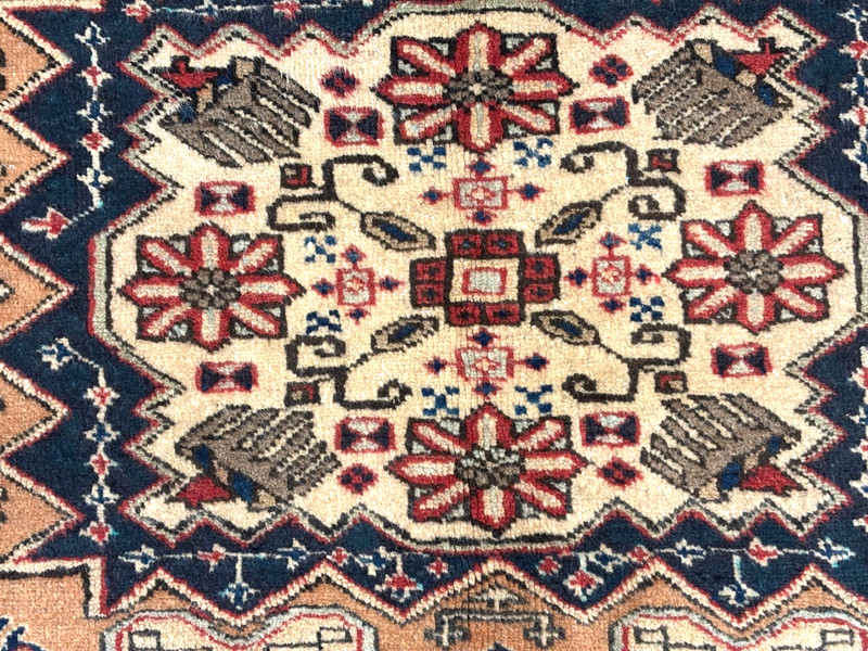 Vintage Hand Knotted Wool Oriental Tribal Camel Area Rug 4x7 Antique Large Room gallery