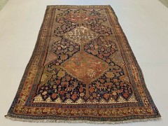 Antique Tribal Qashqai Rug 275×157 cm, medium, oriental Carpet truly Shabby Chic