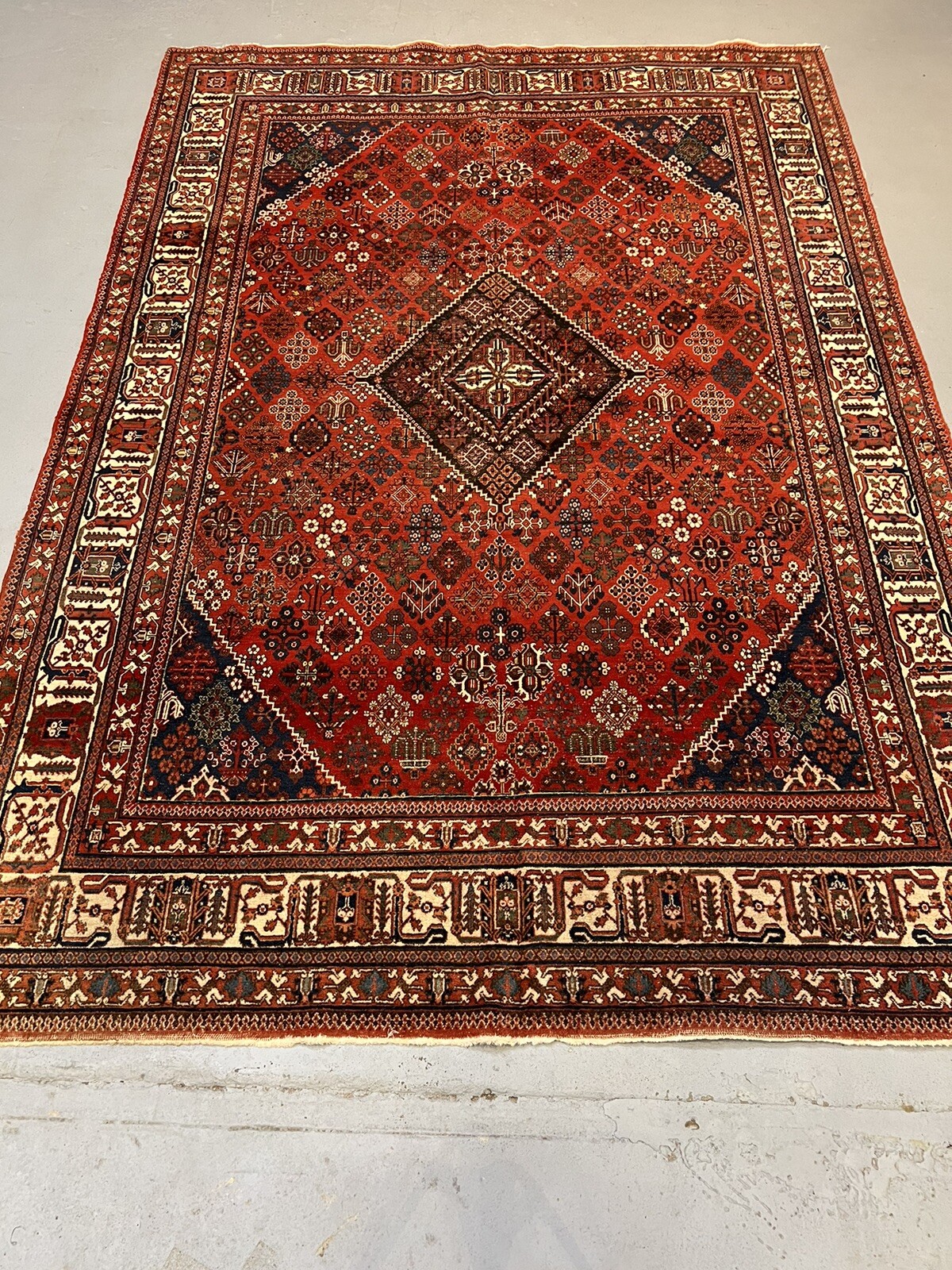 7.8x10.11 Distressed vintage Joshegan rug. Professionally Washed Low Pile. gallery