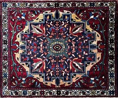 Antique Feraghan Sarouk Rug , 22″ x 29″, 16359