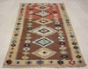 TURKISH KILIM AREA RUG HAND WOVEN WOOL 59" x 82", 151cm x 210cm gallery