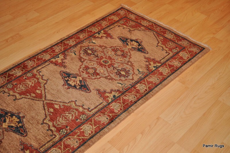 _HAND-MADE_HALL RUNNER 2'8" x 12 ft. MAHOGANY Serab DESIGN **HALL-RUNNER** gallery