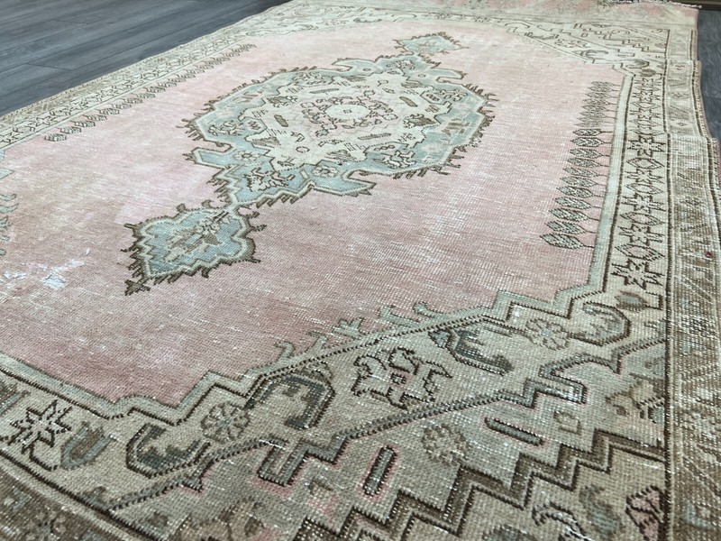 Pink Persian Rug, Handmade Rug, Living Room Rug, Bedroom Rug, 4.9 x 7.9 ft gallery
