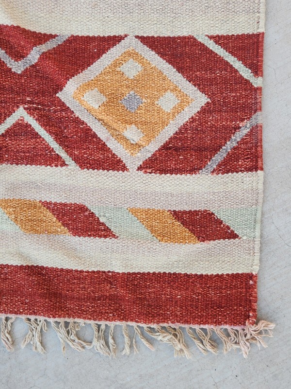 Vintage 6'x9' Anatolia Southwestern Kilim Floor Wool Area Rug Handmade By Loom gallery