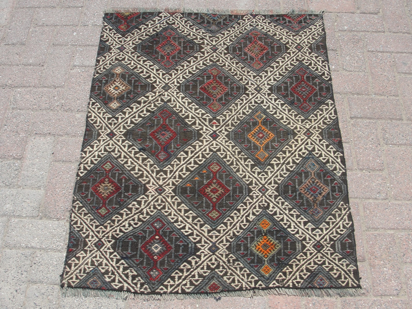 3x4 ft Handmade Anatolian Kilim Rug - Rugs for living room gallery