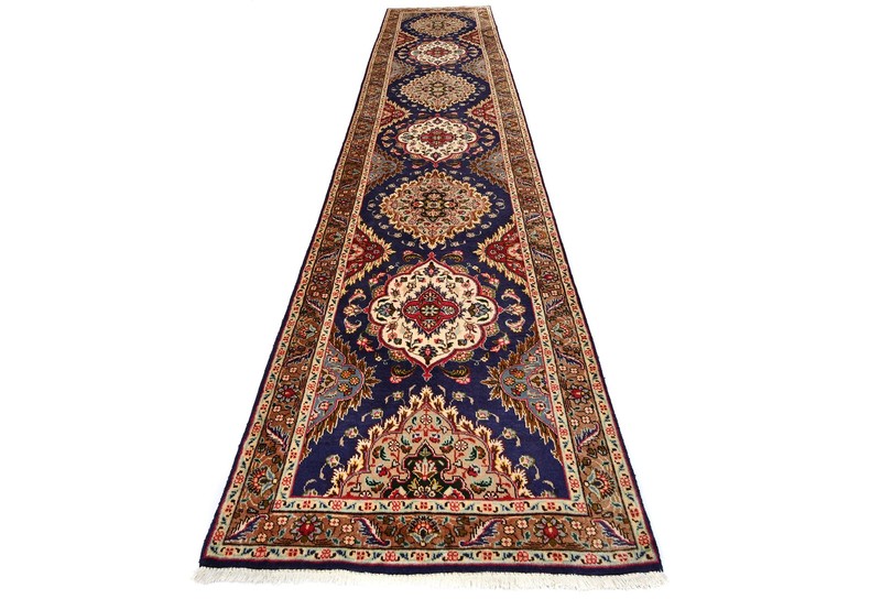 Hand-Knotted Wool Oriental Runner Rug Classic Floral Oversized Carpet 3X16 ft gallery