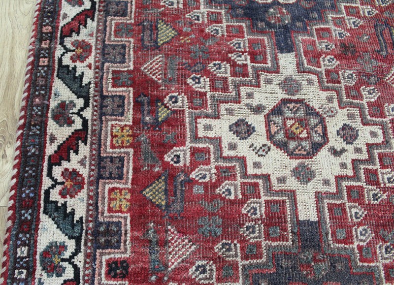 Antique Handmade Persian Tribal Runner 256 x 83 cm Hand Knotted Wool Runner gallery