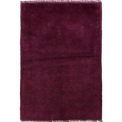 Overdyed Rug Traditional Oriental Wool Carpet 4.3×2.8 ft