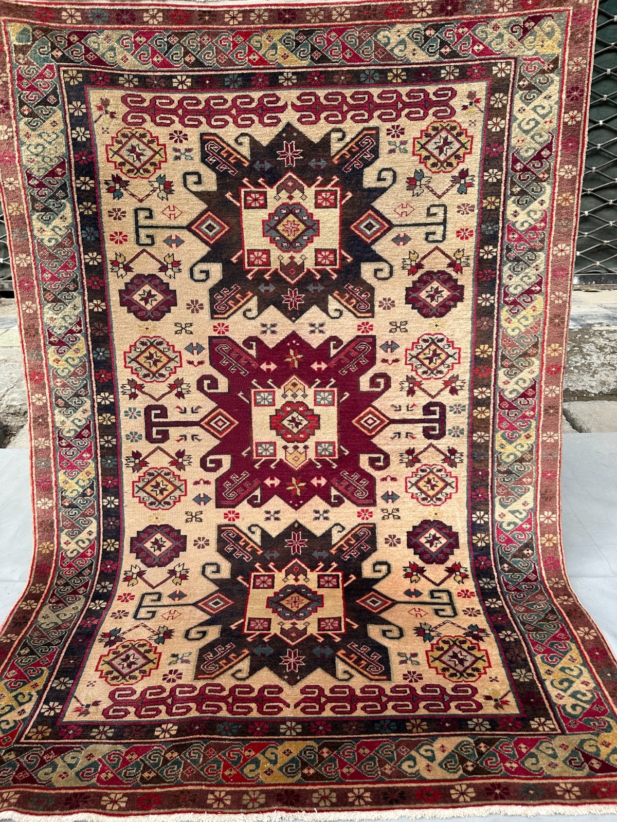 COLLECTORS' ITEM Stunning Natural Vegetable Dye Super Fine Quality Kazak Rug gallery
