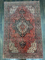 Stunning Antique Farahan Sarouk Rug 6’1×4’1 Gorgeous Vegetable Dyes C.1910