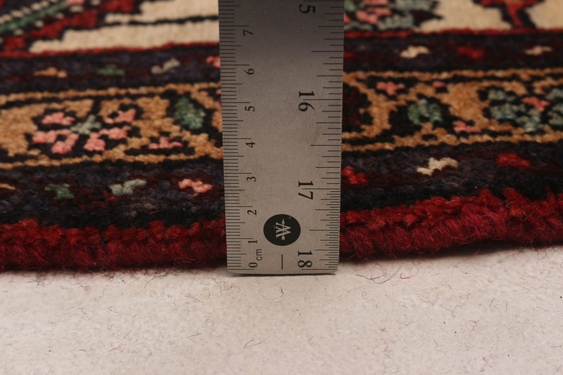 Vintage Hand-knotted Runner Rug 3'5" x 10'8" Traditional Oriental Wool Carpet gallery