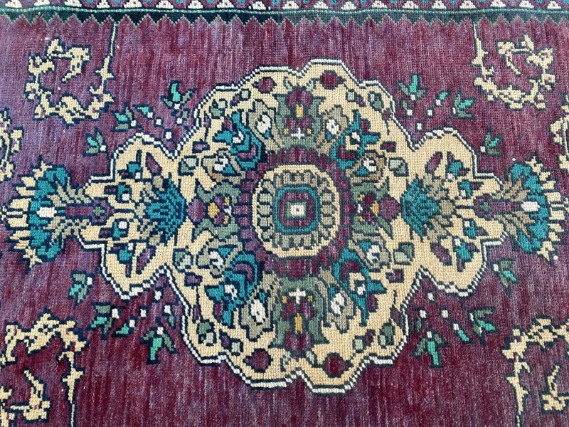 Handmade Turkish Vintage Rug | 1960s Tribal Wool Farmhouse Antique Runner Carpet gallery