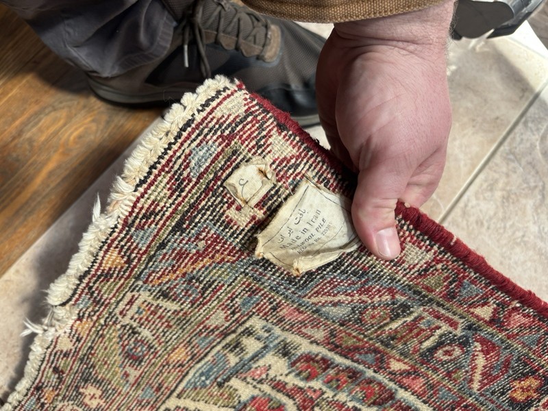 VINTAGE PERSIAN Floral RUG 4' 3” X 2' 6” gallery