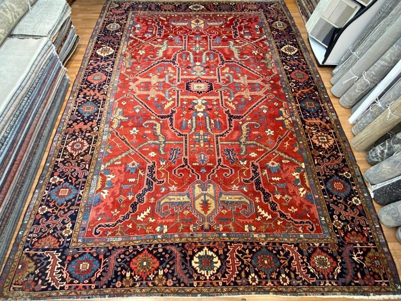 Beautiful Bakhshayesh - 1890s Antique Oriental Rug - Tribal Carpet - 13.6 x 18.8 gallery