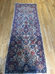 Antique Handmade Kirman Runner Rug C.1930 Great Condition 2’5×6’6 Spectacular