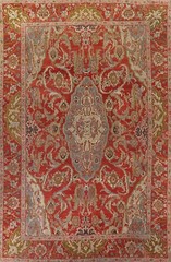 Pre-1900 Antique Vegetable Dye Sultanabad Palace Rug 12×17 Traditional Handmade