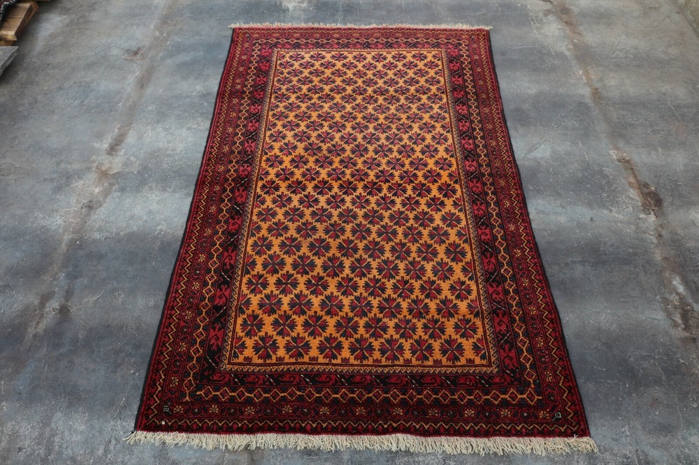Antique Afghan Handmade Baluchi Sistan Rug 6'4 x 3'11 ft