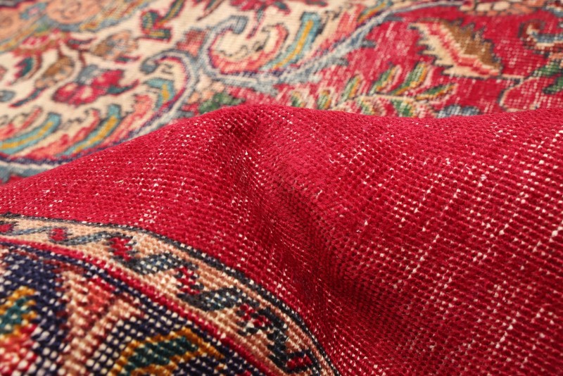 Vintage Hand-Knotted Area Rug 6'6" x 10'4" Traditional Oriental Wool Carpet gallery