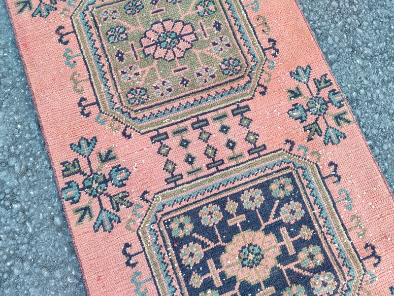 16 ft extra long runner rug Hallway, Long runner Turkish Oushak vintage 2x16 gallery