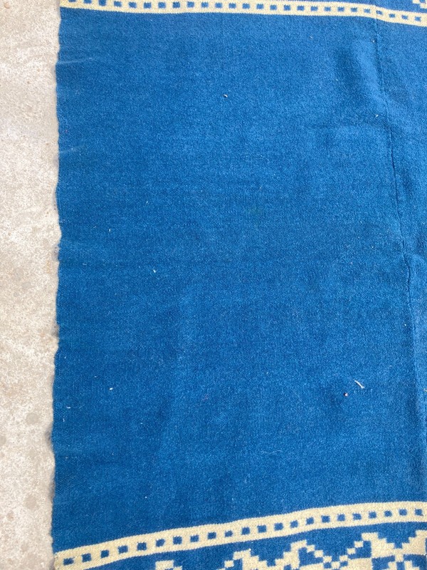 Vintage Handmade Turkish Geometric Wool Kilim Rug 220x149 cm gallery