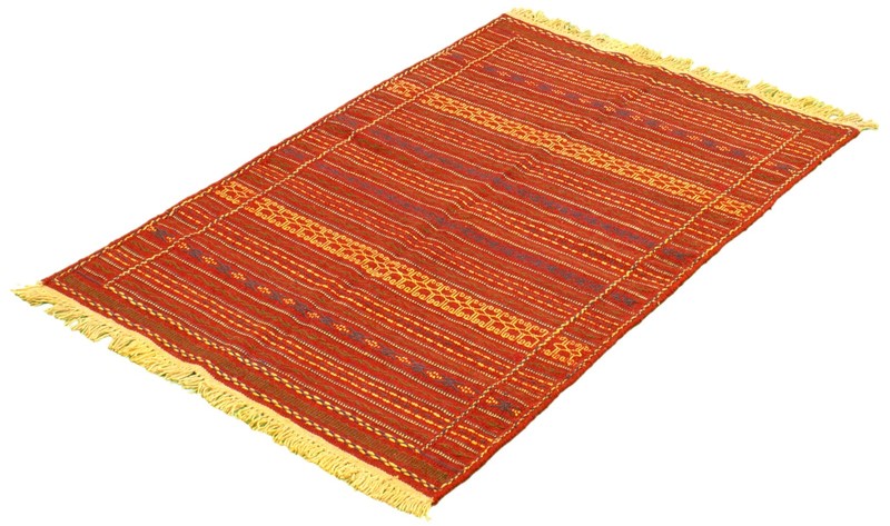 Vintage Hand Woven Area Rug 3'3" x 4'11" Traditional Wool Oriental Carpet gallery