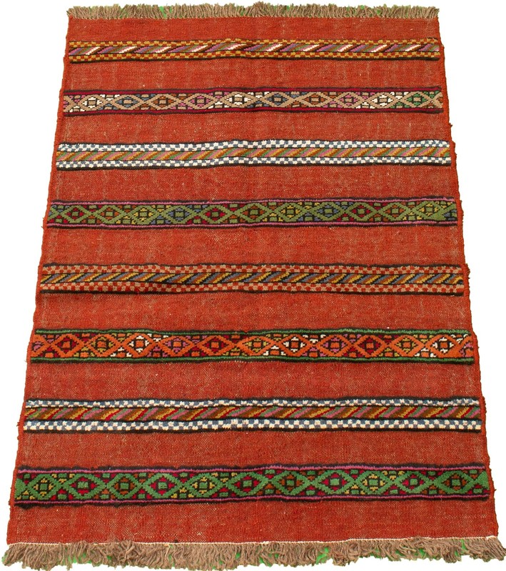 Vintage Hand Woven Area Rug 3'5" x 5'0" Traditional Wool Oriental Carpet gallery
