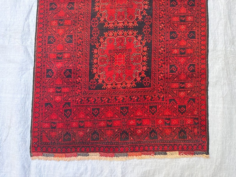 85 x 285 cm Vintage North Side of Afghanistan Turkoman Patnus Gul Runner gallery