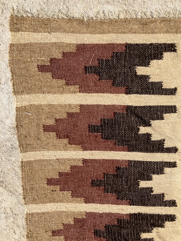 Antique Handwoven Navajo Geometric Tribal Native American Floor Rug 160x110 cm gallery