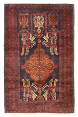 Traditional Vintage Hand-Knotted Area Rug 2’9″ x 4’4″ Oriental Wool Carpet
