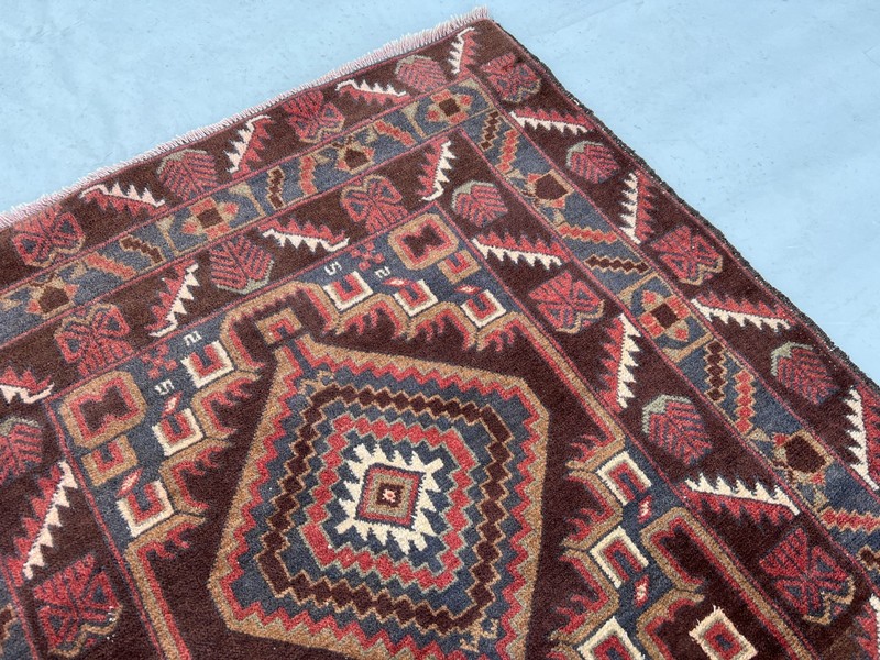 Vintage Nomad Maldari Tribal Belouch Natural Vegetable Dye Latif Khani Carpet gallery