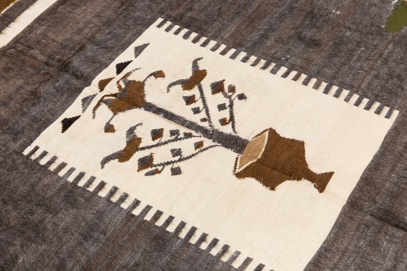 5x7, 4'9 x 6'6 ft, Siirt Blanket Kilim Rug, Siirt Blanket,Turkish Blanket Rug gallery