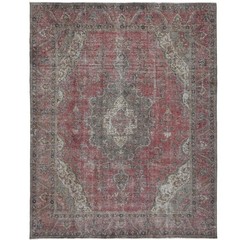 9’0″ x 12’0″ Caspian Vintage Hand-Knotted Wool Area Rug