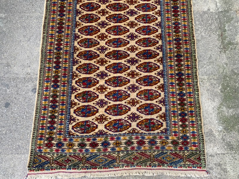 3'4'' x 4'8'' Vintage Carpet Natural Village Rug Handmade Rug.SKU:P1666 gallery